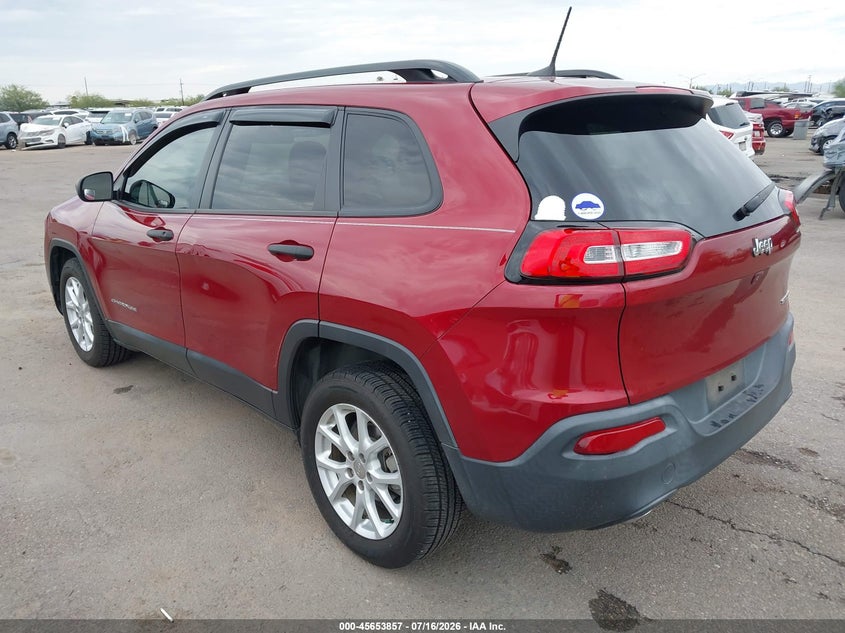 2017 Jeep Cherokee VIN 1C4PJLAB7HW577890 IAAI salvage auction — SIDE, Salvage Title, sold $2,300 on 2026-07-26 (photo 3)