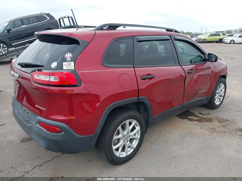 2017 Jeep Cherokee VIN 1C4PJLAB7HW577890 IAAI salvage auction — SIDE, Salvage Title, sold $2,300 on 2026-07-26 (photo 4)