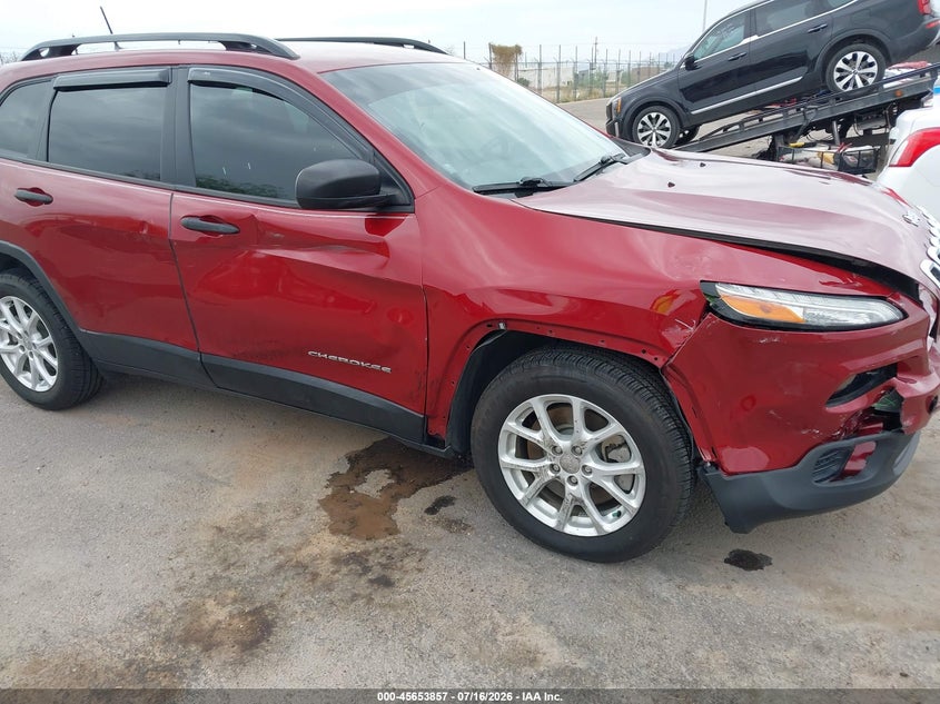 2017 Jeep Cherokee VIN 1C4PJLAB7HW577890 IAAI salvage auction — SIDE, Salvage Title, sold $2,300 on 2026-07-26 (photo 6)
