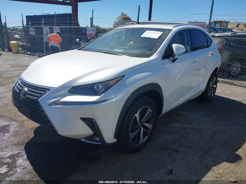 2021 Lexus Nx VIN JTJGARDZ2M5023780 IAAI salvage auction — REAR END, Salvage Title, sold $9,600 on 2026-08-02 (photo 2)