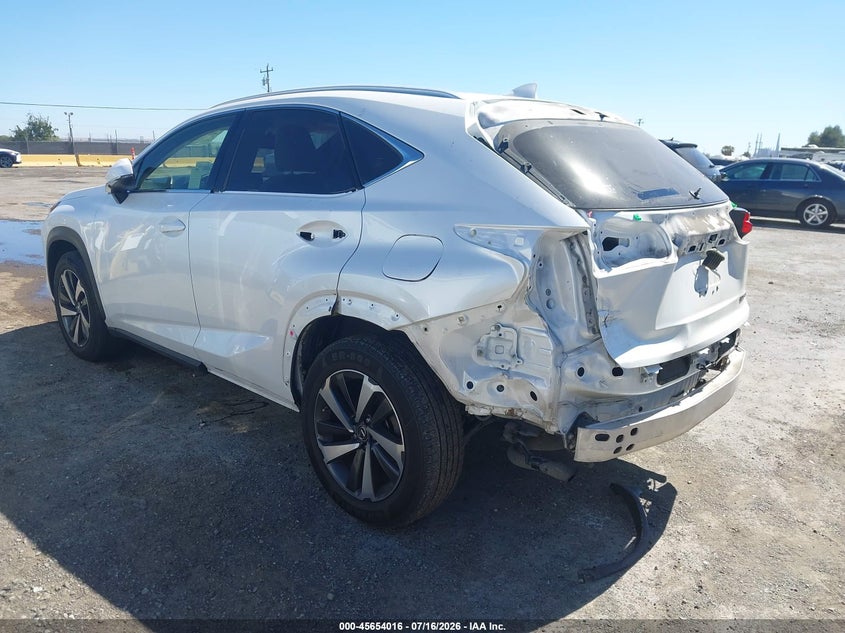 2021 Lexus Nx VIN JTJGARDZ2M5023780 IAAI salvage auction — REAR END, Salvage Title, sold $9,600 on 2026-08-02 (photo 3)