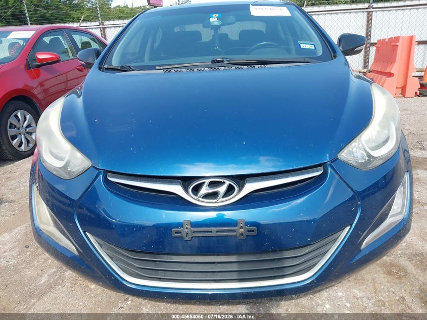 2016 Hyundai Elantra VIN KMHDH4AE4GU564616 IAAI salvage auction — NORMAL WEAR, Clear-Dealer Only (Texas), sold $800 on 2026-07-29 (photo 6)