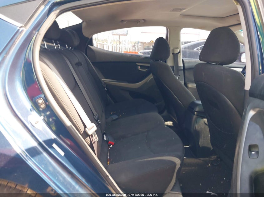 2016 Hyundai Elantra VIN KMHDH4AE4GU564616 IAAI salvage auction — NORMAL WEAR, Clear-Dealer Only (Texas), sold $800 on 2026-07-29 (photo 8)