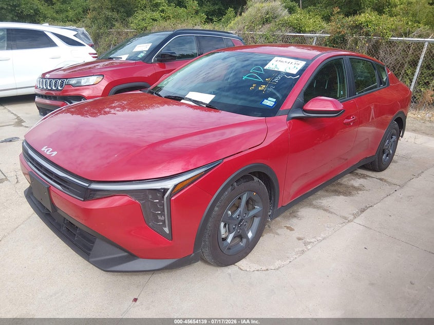2026 Kia K4 VIN 3KPFT4DE4TE312784 IAAI salvage auction — REAR END, Enterprise Vehicles Clear Only (Texas), sold $10,600 on 2026-07-29 (photo 2)