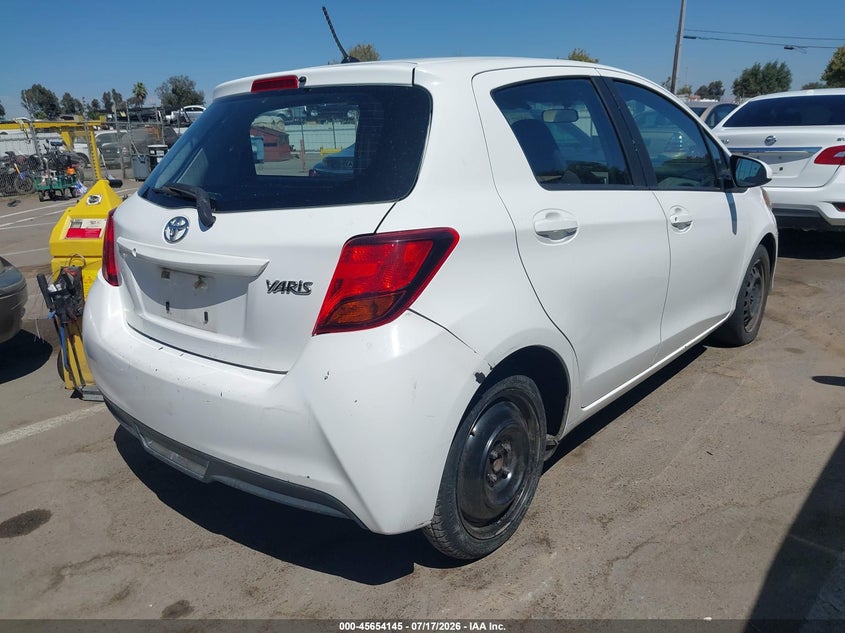 2016 Toyota Yaris VIN VNKKTUD33GA069367 IAAI salvage auction — NORMAL WEAR, Clear - Dealer Only (California), sold $1,100 on 2026-07-28 (photo 4)