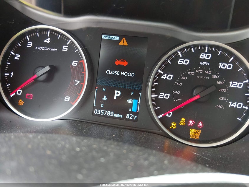 2024 Mitsubishi Eclipse cross VIN JA4ATWAA2RZ007699 IAAI salvage auction — FRONT END, Wait Title, sold $1,850 on 2026-09-26 (photo 7)