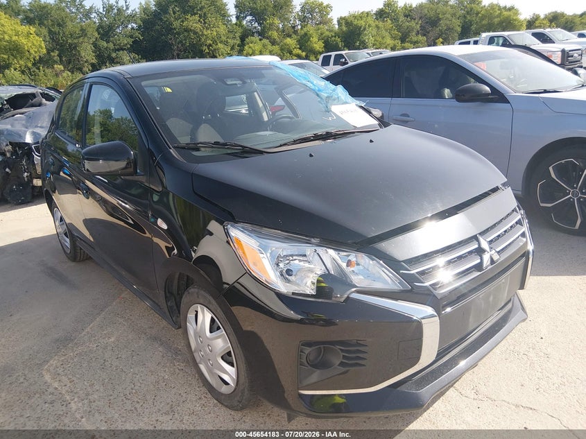 2024 Mitsubishi Mirage VIN ML32AUHJ5RH032731 IAAI salvage auction — LEFT FRONT, Enterprise Vehicles Clear Only (Texas), sold $3,600 on 2026-07-29 (photo 1)