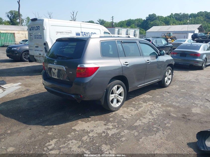 2008 Toyota Highlander VIN JTEDS42A282054775 IAAI salvage auction — FRONT END, Salvage - Greater Than 75% (Maryland), sold $2,350 on 2026-08-01 (photo 4)