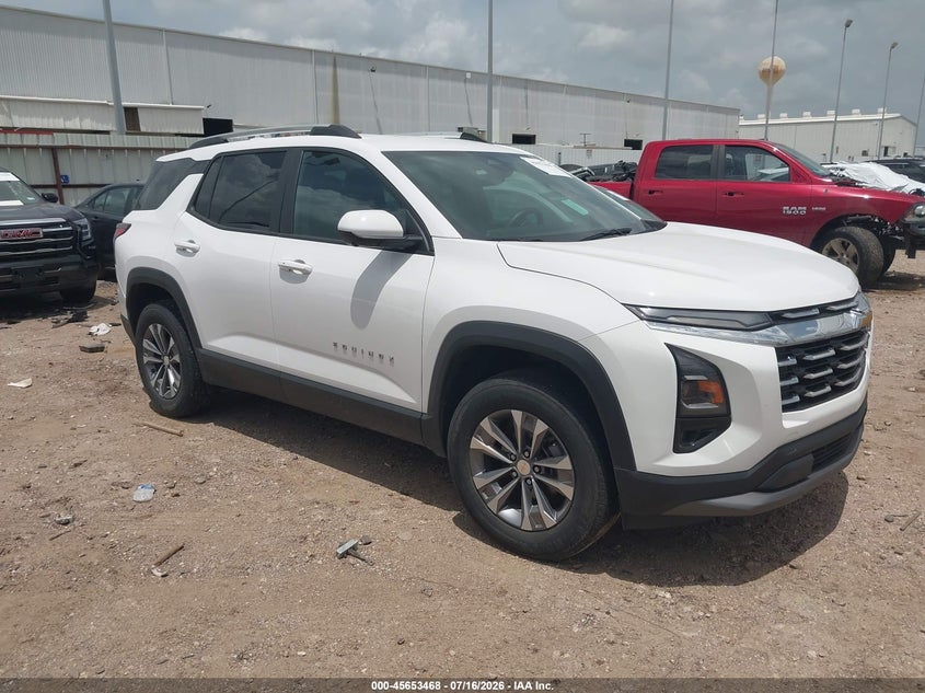 2025 Chevrolet Equinox VIN 3GNAXHEGXSL223843 IAAI salvage auction — ENGINE DAMAGE, Salvage Title, sold $12,800 on 2026-07-30 (photo 1)