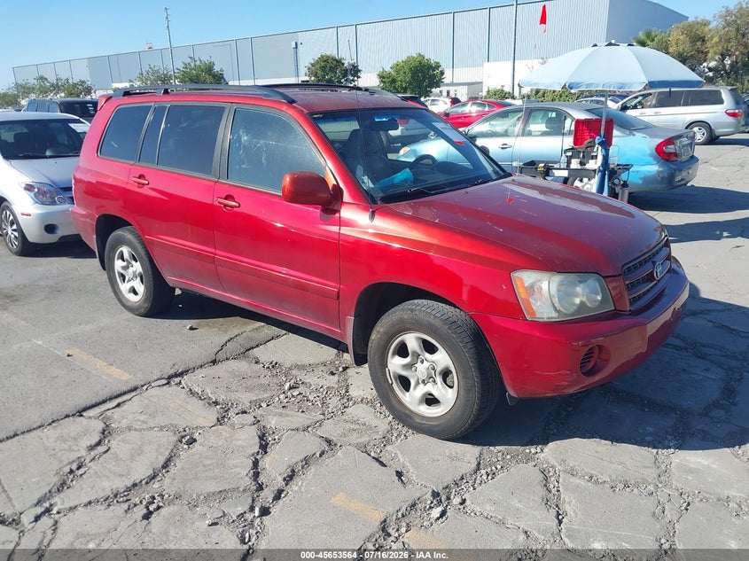 2002 Toyota Highlander VIN JTEHD21A720018133 IAAI salvage auction — NORMAL WEAR, Clear - Dealer Only (California), sold $125 on 2026-07-29 (photo 1)