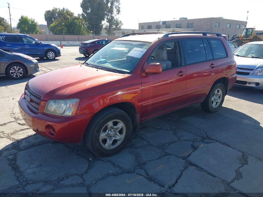 2002 Toyota Highlander VIN JTEHD21A720018133 IAAI salvage auction — NORMAL WEAR, Clear - Dealer Only (California), sold $125 on 2026-07-29 (photo 2)