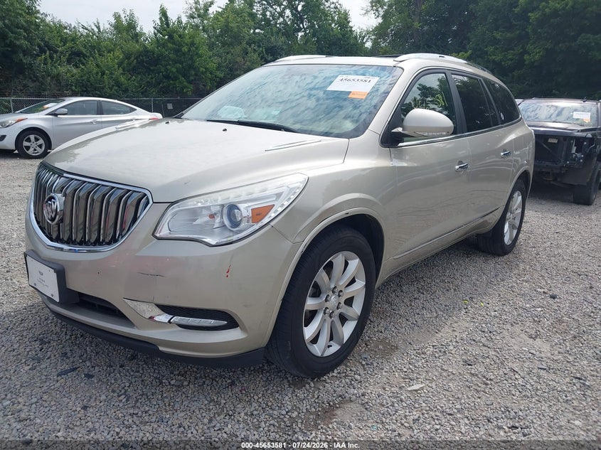 2015 Buick Enclave VIN 5GAKVCKD1FJ205097 IAAI salvage auction — FRONT END, Wait Title, sold $2,900 on 2026-08-20 (photo 2)