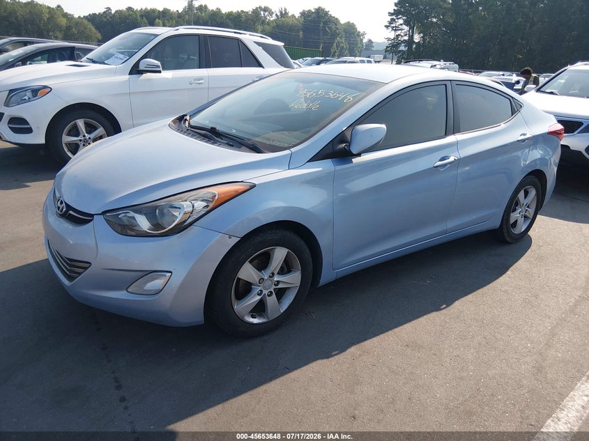 2011 Hyundai Elantra VIN KMHDH4AE7BU094445 IAAI salvage auction — NORMAL WEAR, Clear (North Carolina), sold $25 on 2026-07-25 (photo 2)