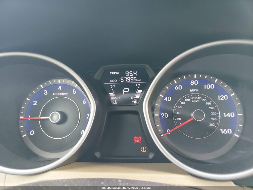 2011 Hyundai Elantra VIN KMHDH4AE7BU094445 IAAI salvage auction — NORMAL WEAR, Clear (North Carolina), sold $25 on 2026-07-25 (photo 7)