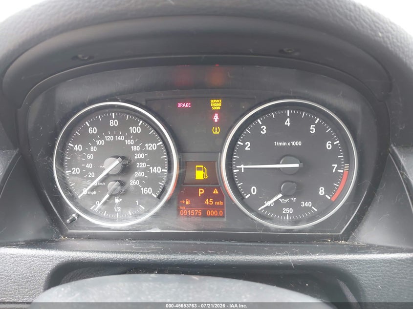 2014 BMW X1 VIN WBAVM5C5XEVV92576 IAAI salvage auction — NORMAL WEAR, Clear (New Jersey), sold $1,250 on 2026-07-27 (photo 7)