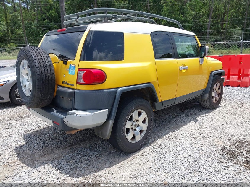 2007 Toyota Fj cruiser VIN JTEZU11F870002573 IAAI salvage auction — UNKNOWN, Clear (Mississippi), sold $25 on 2026-07-24 (photo 4)
