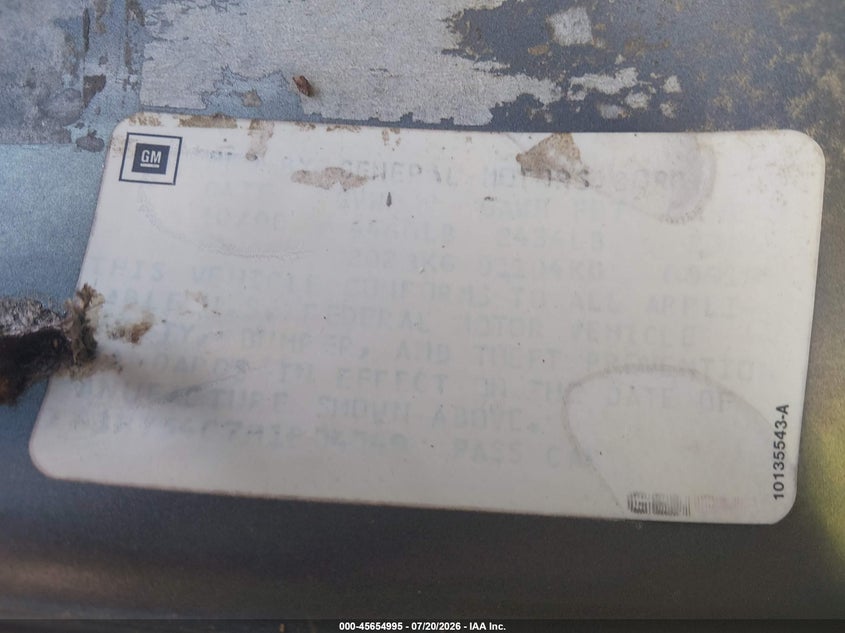 1991 Oldsmobile .88 VIN 1G3HY54C7M1804549 IAAI salvage auction — NORMAL WEAR, Clear (Arkansas), sold $50 on 2026-07-29 (photo 9)