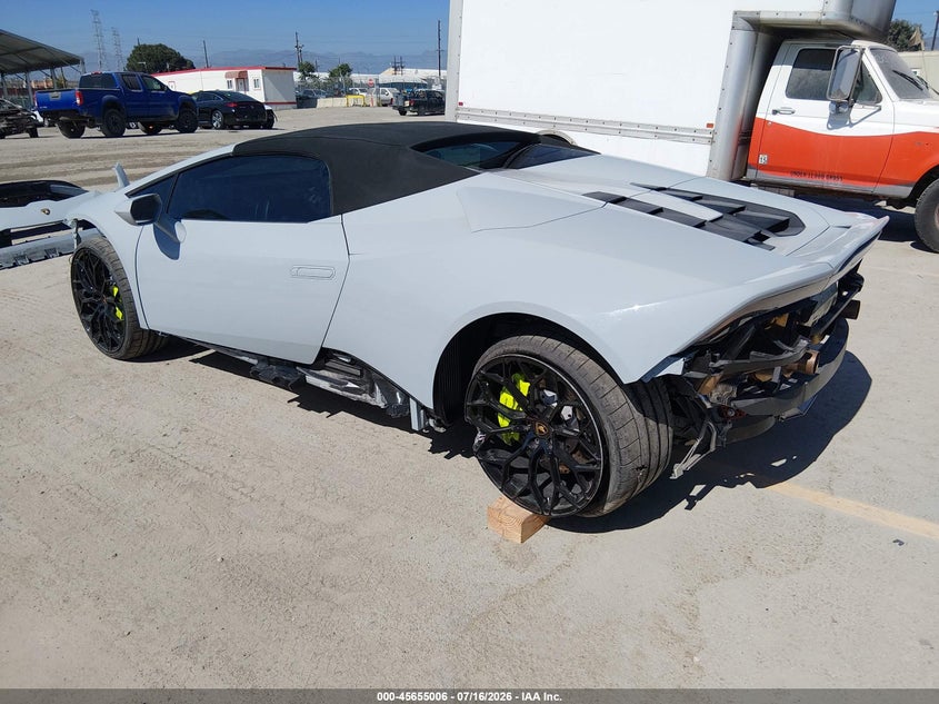 2022 Lamborghini Huracan VIN ZHWUT5ZF7NLA19691 IAAI salvage auction — SIDE, Wait Title, sold $163,325 on 2026-09-14 (photo 3)