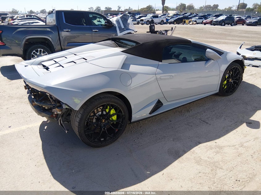 2022 Lamborghini Huracan VIN ZHWUT5ZF7NLA19691 IAAI salvage auction — SIDE, Wait Title, sold $163,325 on 2026-09-14 (photo 4)