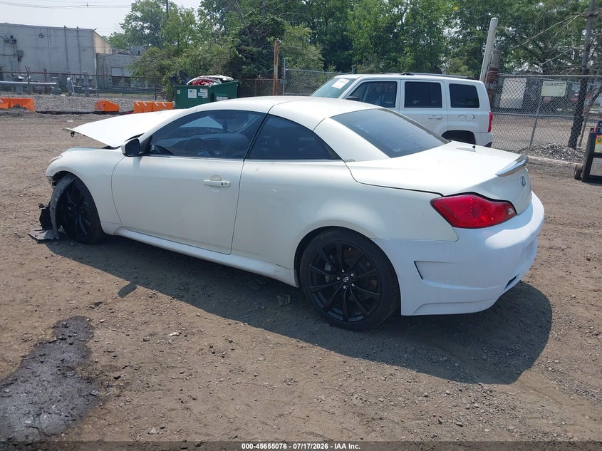 2009 Infiniti G37 VIN JNKCV66EX9M720527 IAAI salvage auction — NORMAL WEAR, Clear (New Jersey), sold $575 on 2026-07-29 (photo 3)