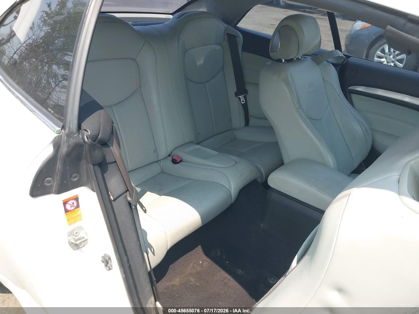 2009 Infiniti G37 VIN JNKCV66EX9M720527 IAAI salvage auction — NORMAL WEAR, Clear (New Jersey), sold $575 on 2026-07-29 (photo 8)