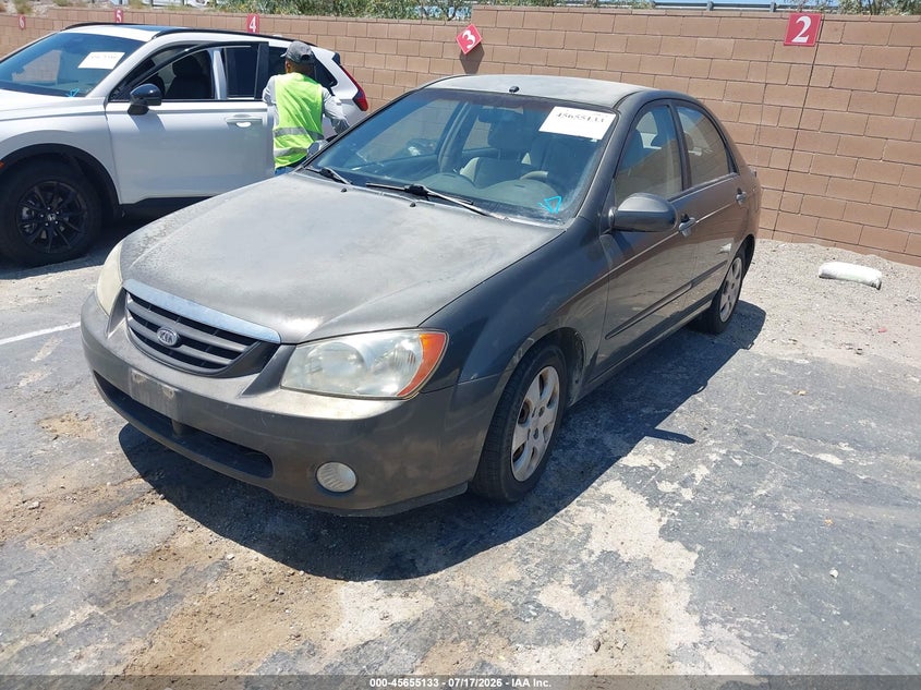 2005 Kia Spectra VIN KNAFE122855198625 IAAI salvage auction — NORMAL WEAR, Clear - Dealer Only (California), sold $475 on 2026-07-22 (photo 2)