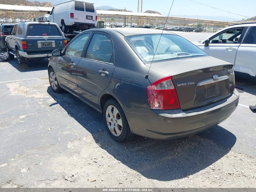 2005 Kia Spectra VIN KNAFE122855198625 IAAI salvage auction — NORMAL WEAR, Clear - Dealer Only (California), sold $475 on 2026-07-22 (photo 3)