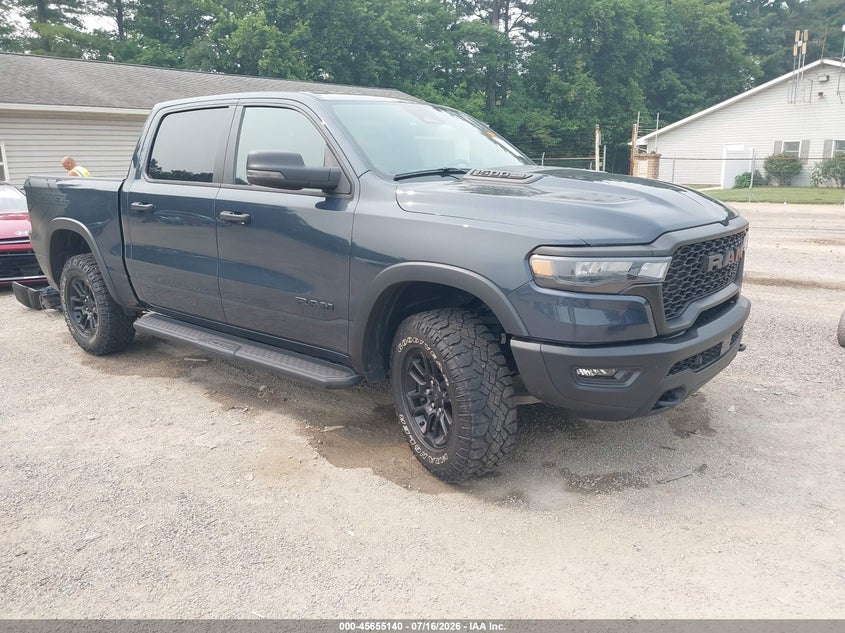 2025 Ram 1500 VIN 1C6SRFLP1SN633551 IAAI salvage auction — REAR END, Wait Title, sold $27,450 on 2026-09-14 (photo 1)