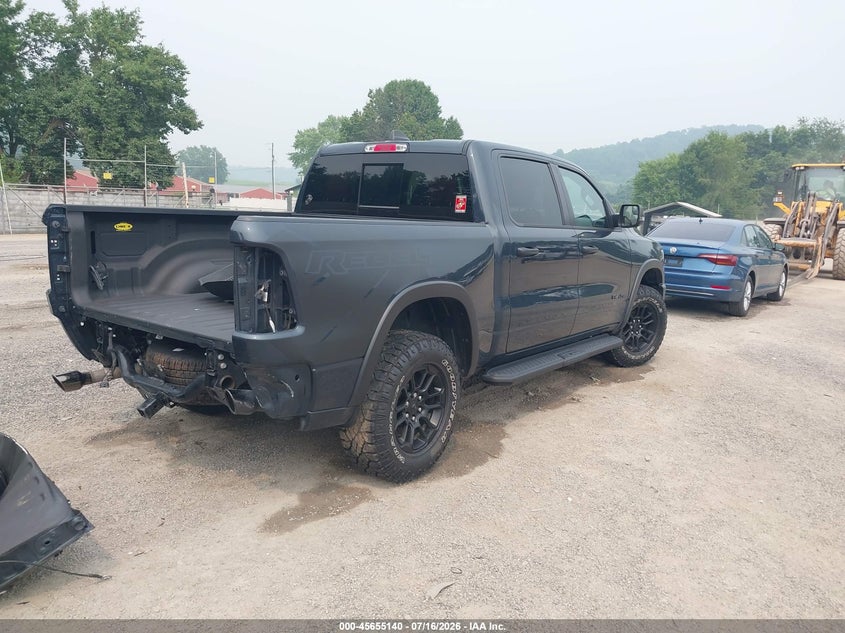 2025 Ram 1500 VIN 1C6SRFLP1SN633551 IAAI salvage auction — REAR END, Wait Title, sold $27,450 on 2026-09-14 (photo 4)