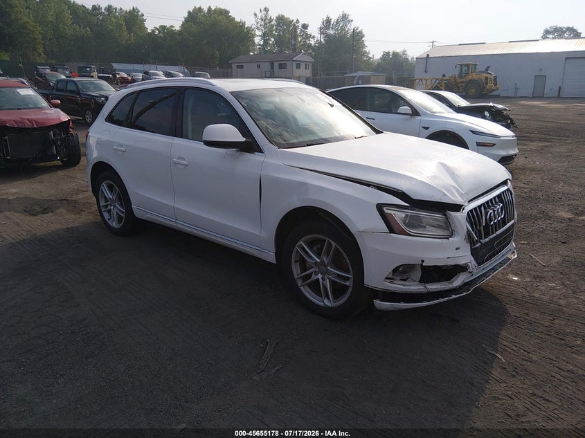 2013 Audi Q5 VIN WA1LFAFP1DA010746 IAAI salvage auction — FRONT END, Salvage (Pennsylvania), sold $825 on 2026-07-28 (photo 1)