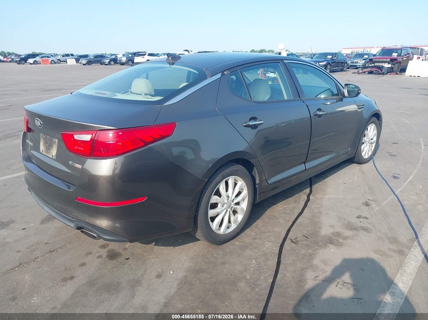 2015 Kia Optima VIN 5XXGN4A75FG403658 IAAI salvage auction — NORMAL WEAR, Clear (North Carolina), sold $700 on 2026-07-29 (photo 4)