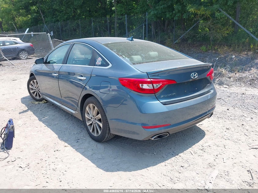 2015 Hyundai Sonata VIN 5NPE34AF1FH212795 IAAI salvage auction — NORMAL WEAR, Clear (New York), sold $125 on 2026-07-23 (photo 3)