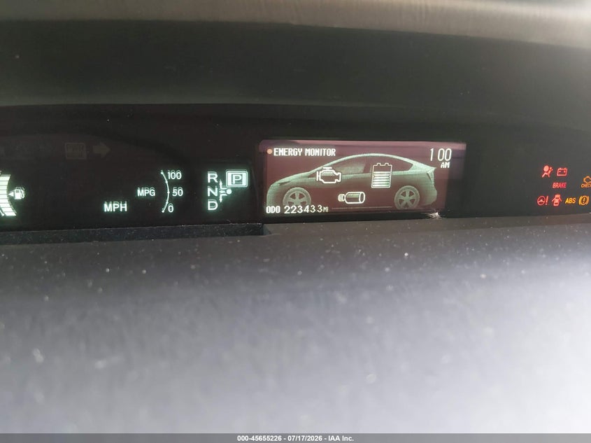 2012 Toyota Prius VIN JTDKN3DU8C1601518 IAAI salvage auction — FRONT END, Salvage (California), sold $1,250 on 2026-08-01 (photo 7)