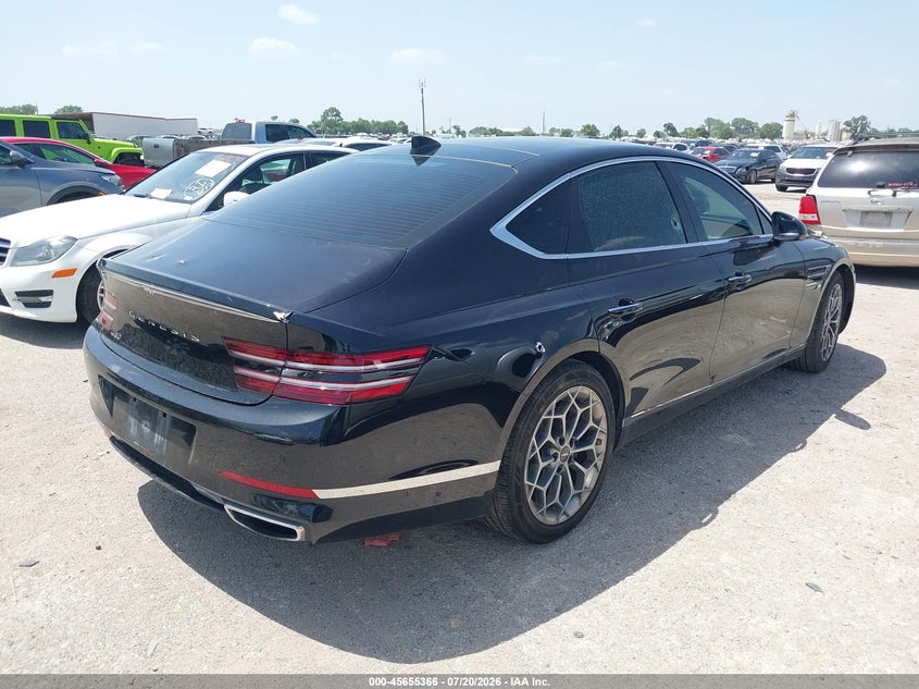 2021 Genesis G80 VIN KMTGB4SC9MU043873 IAAI salvage auction — ALL OVER, Wait Title, sold $8,000 on 2026-09-06 (photo 4)