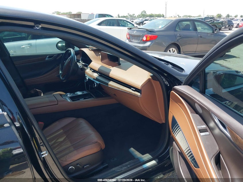 2021 Genesis G80 VIN KMTGB4SC9MU043873 IAAI salvage auction — ALL OVER, Wait Title, sold $8,000 on 2026-09-06 (photo 5)