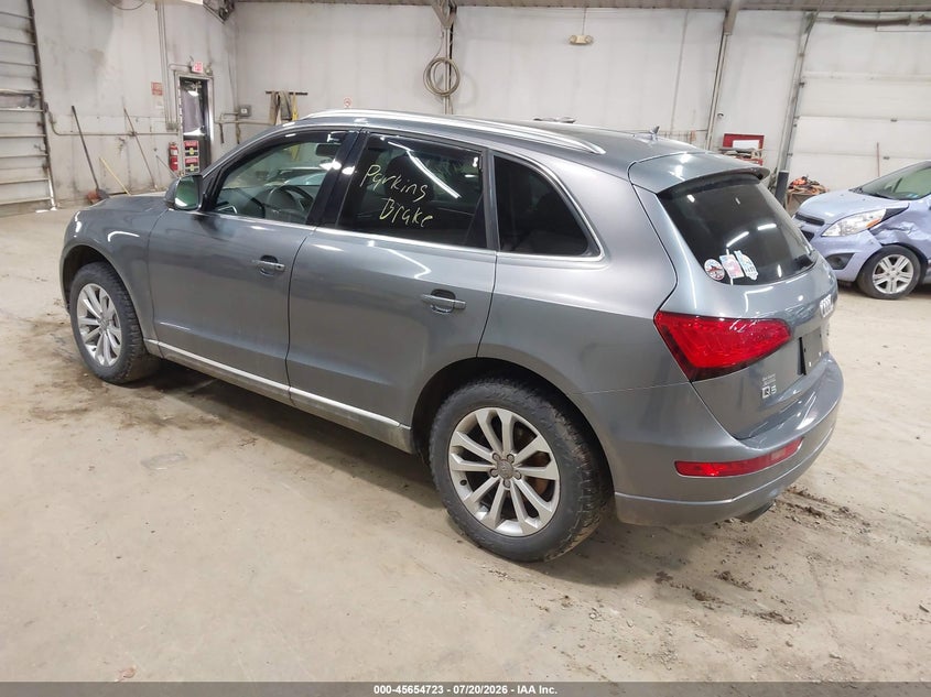 2013 Audi Q5 VIN WA1LFAFP4DA073677 IAAI salvage auction — NORMAL WEAR, Clear (Pennsylvania), sold $1,375 on 2026-07-30 (photo 3)