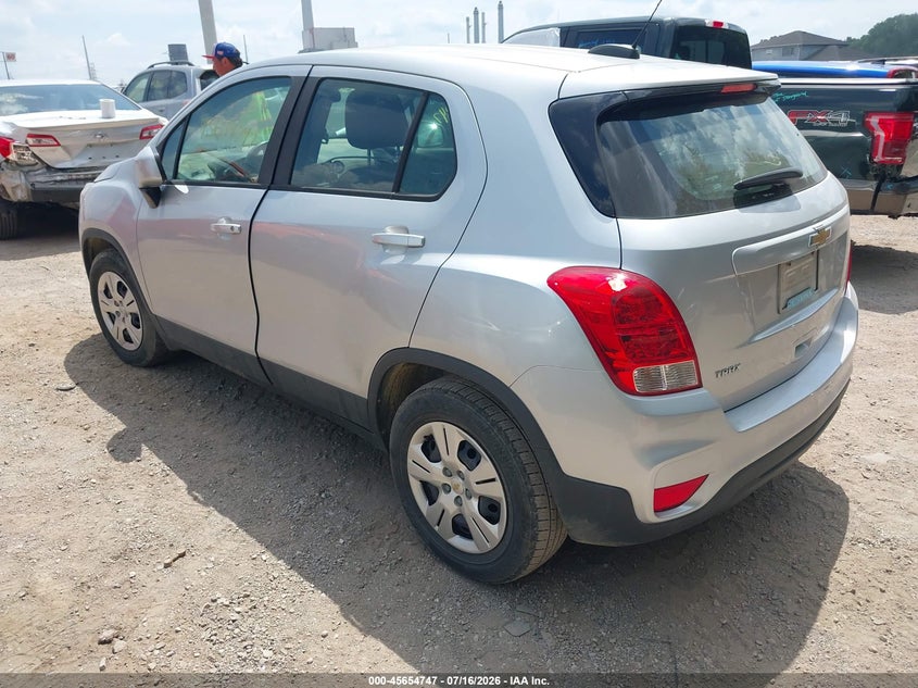 2018 Chevrolet Trax VIN KL7CJKSB2JB612384 IAAI salvage auction — NORMAL WEAR, Clear (Indiana), sold $475 on 2026-07-29 (photo 3)