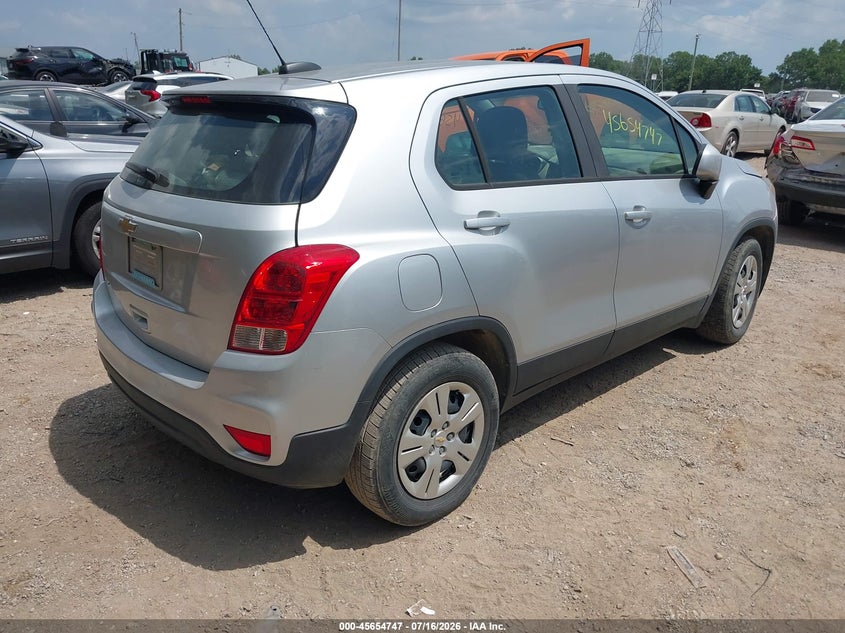 2018 Chevrolet Trax VIN KL7CJKSB2JB612384 IAAI salvage auction — NORMAL WEAR, Clear (Indiana), sold $475 on 2026-07-29 (photo 4)