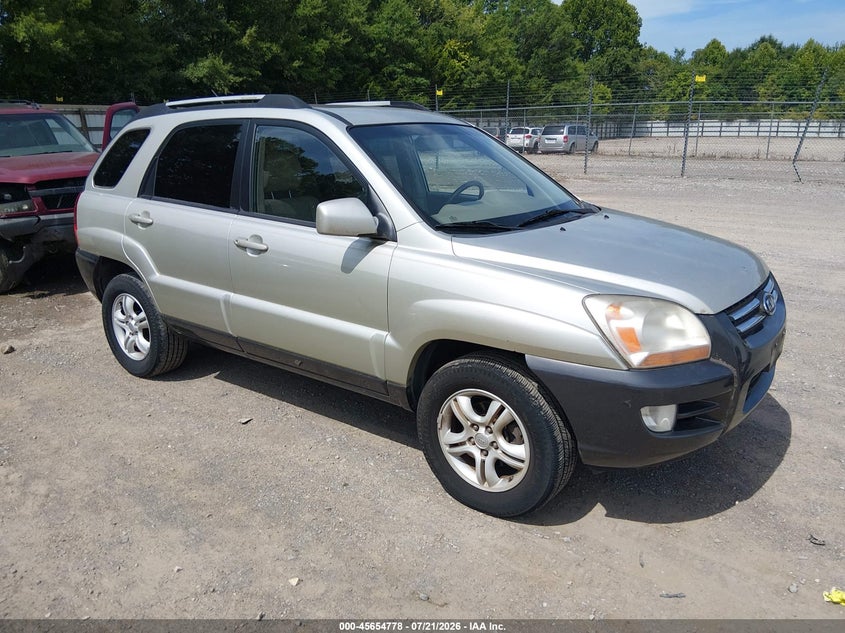 2006 Kia Sportage VIN KNDJF723867244711 IAAI salvage auction — NORMAL WEAR, Clear (Tennessee), sold $600 on 2026-07-29 (photo 1)