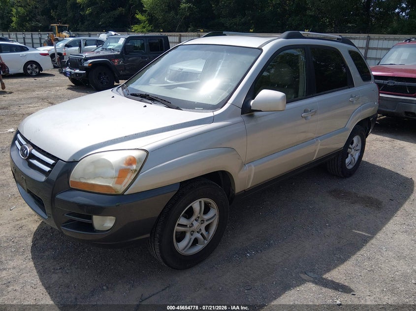 2006 Kia Sportage VIN KNDJF723867244711 IAAI salvage auction — NORMAL WEAR, Clear (Tennessee), sold $600 on 2026-07-29 (photo 2)