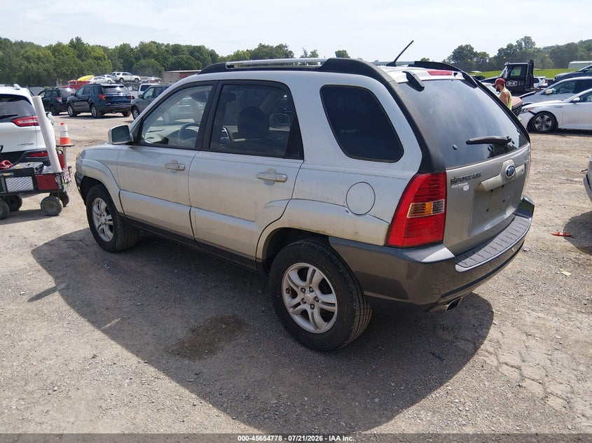 2006 Kia Sportage VIN KNDJF723867244711 IAAI salvage auction — NORMAL WEAR, Clear (Tennessee), sold $600 on 2026-07-29 (photo 3)