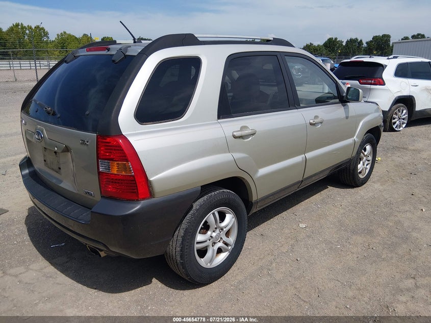 2006 Kia Sportage VIN KNDJF723867244711 IAAI salvage auction — NORMAL WEAR, Clear (Tennessee), sold $600 on 2026-07-29 (photo 4)