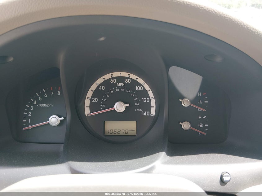 2006 Kia Sportage VIN KNDJF723867244711 IAAI salvage auction — NORMAL WEAR, Clear (Tennessee), sold $600 on 2026-07-29 (photo 7)