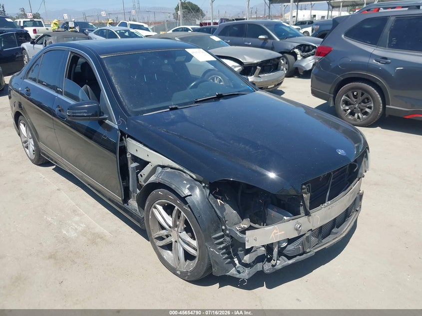2013 Mercedes-benz C-klasse VIN WDDGF4HB3DR287030 IAAI salvage auction — FRONT END, Salvage (Arizona), sold $1,150 on 2026-07-29 (photo 1)