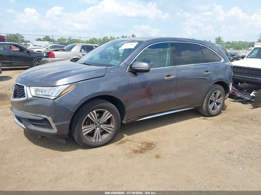 2018 Acura Mdx VIN 5J8YD3H3XJL003397 IAAI salvage auction — REAR END, Salvage Title, sold $2,500 on 2026-07-29 (photo 2)