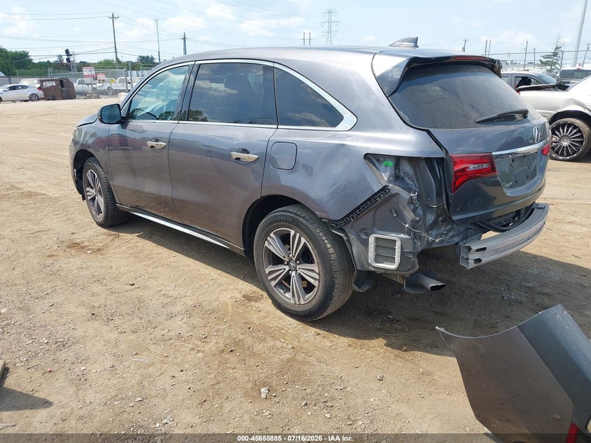 2018 Acura Mdx VIN 5J8YD3H3XJL003397 IAAI salvage auction — REAR END, Salvage Title, sold $2,500 on 2026-07-29 (photo 3)