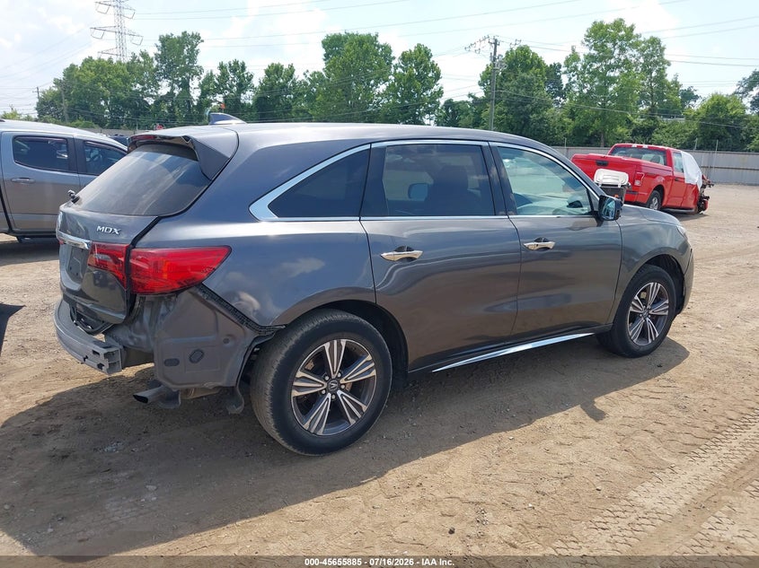 2018 Acura Mdx VIN 5J8YD3H3XJL003397 IAAI salvage auction — REAR END, Salvage Title, sold $2,500 on 2026-07-29 (photo 4)