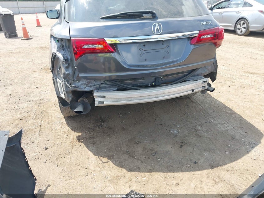 2018 Acura Mdx VIN 5J8YD3H3XJL003397 IAAI salvage auction — REAR END, Salvage Title, sold $2,500 on 2026-07-29 (photo 6)