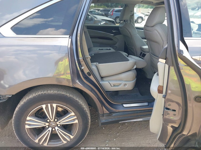2018 Acura Mdx VIN 5J8YD3H3XJL003397 IAAI salvage auction — REAR END, Salvage Title, sold $2,500 on 2026-07-29 (photo 8)
