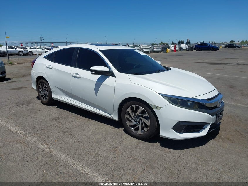 2017 Honda Civic VIN 2HGFC2F78HH576283 IAAI salvage auction — LEFT FRONT, Salvage (California), sold $3,000 on 2026-07-30 (photo 1)